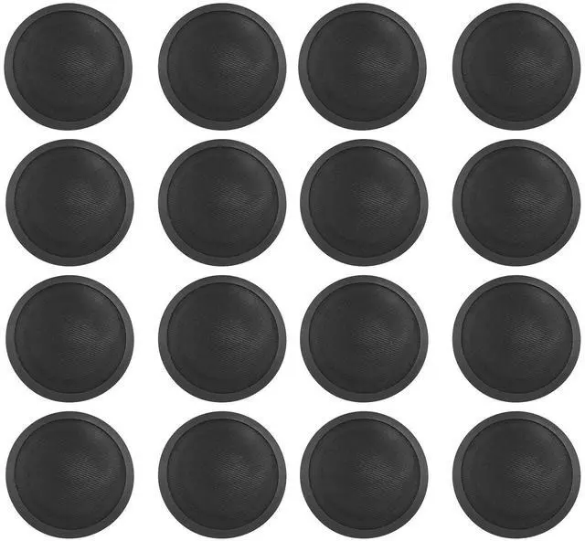 Main image of CCL6T Black 70V 6" Commercial Ceiling Speakers, 16-Pack | 10W, 5W, 2.5W Transformer Terminal Connections, Flush Mount Grilles, for PA Announcements, Background Music, Restaurant