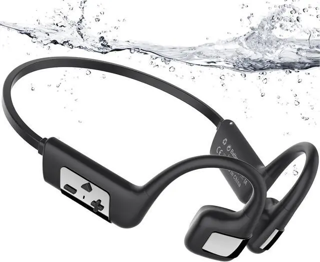 Main image of Bone Conduction Headphones Swimming Headphones, IP68 Waterproof | Bluetooth 5.4, Built-in 32GB MP3 Memory, Open Earphones Underwater Earbuds for Swimming Running Cycling