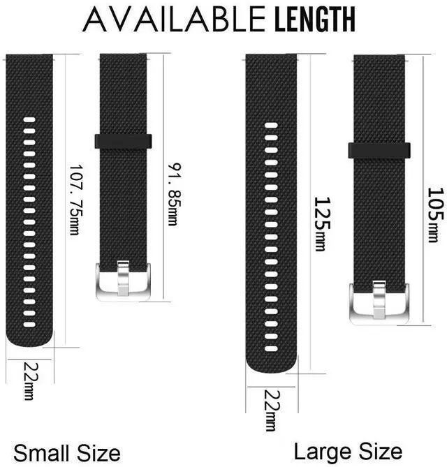 Alt view image 5 of 7 - Band for Garmin Vivoactive 4, Soft Silicone Replacement Watch Band for Garmin Vivoactive 4/ Venu 2 (No Tracker, Replacement Bands Only)