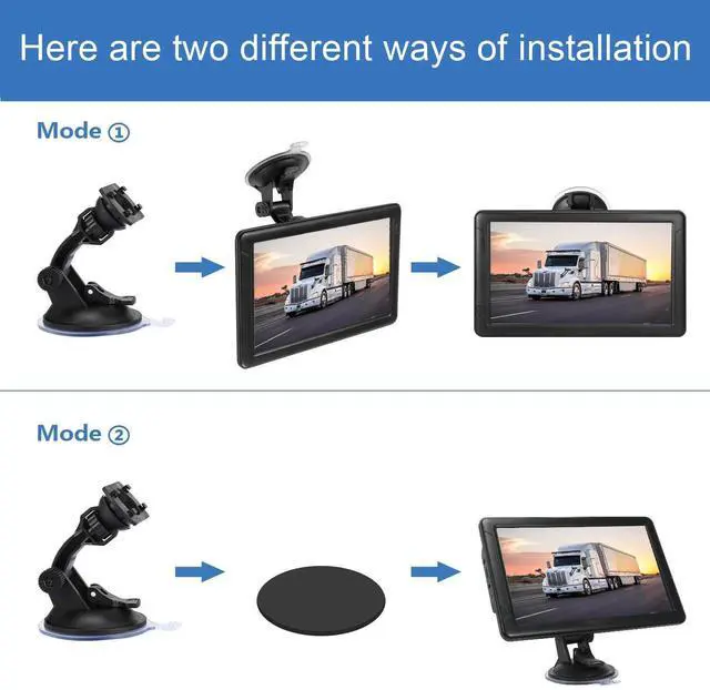 Alt view image 5 of 6 - Truck GPS Navigation 9" for Truck & RV Drivers Custom Routing by Size & Weight, Free Map Updates, Voice Directions, Speed Alerts, Lane Assist, Offline GPS System