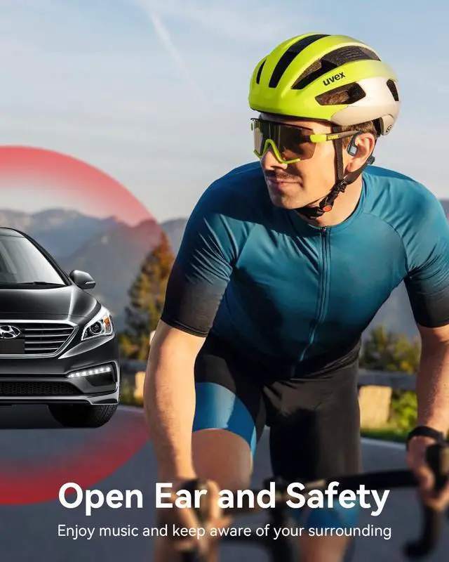 Alt view image 6 of 7 - Bone Conduction Headphones Swimming Headphones, IP68 Waterproof | Bluetooth 5.4, Built-in 32GB MP3 Memory, Open Earphones Underwater Earbuds for Swimming Running Cycling