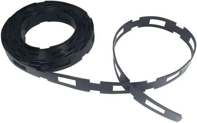 Main image of Lock Link - (100' Feet x 1" Wide) Strong Flexible Plastic Chain Locking Strap - Cable, Plant & Tree Ties For Staking - Premium Reusable Tree Support Straps