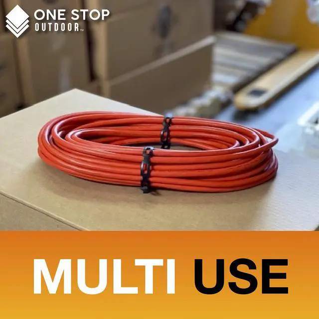 Alt view image 4 of 5 - Lock Link - (100' Feet x 1" Wide) Strong Flexible Plastic Chain Locking Strap - Cable, Plant & Tree Ties For Staking - Premium Reusable Tree Support Straps