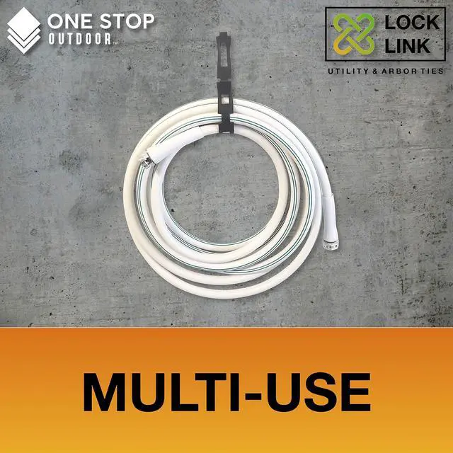 Alt view image 5 of 5 - Lock Link - (100' Feet x 1" Wide) Strong Flexible Plastic Chain Locking Strap - Cable, Plant & Tree Ties For Staking - Premium Reusable Tree Support Straps