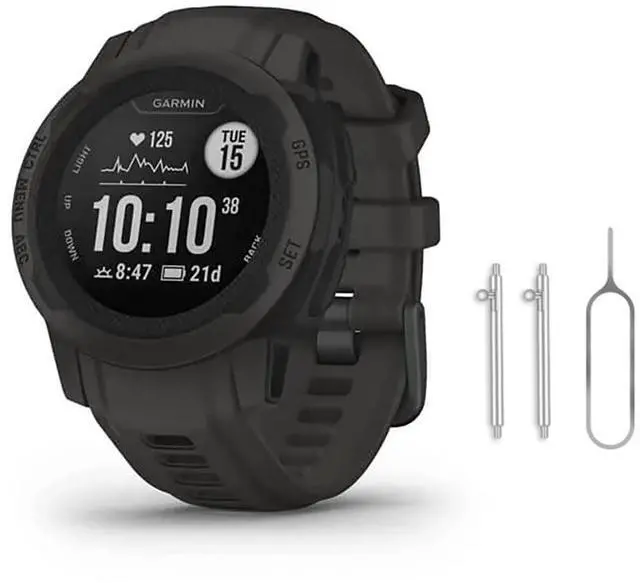 Main image of Silicone Quick-Release Bands Compatible with Garmin Instinct 2/2S (1st Gen) Replacement Band