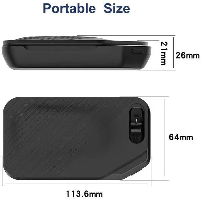 Alt view image 6 of 7 - Charging Case for Poly Voyager 5200, Replacement Charger Box Case Cover for Plantronics Voyager 5200 Headset