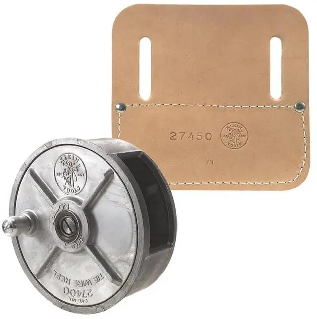 Main image of 80149 Tie-Wire Reel Set, Made in USA, with Wire Reel and Pad, Rewind Knob for Tangle-Free Storage, 2-Piece
