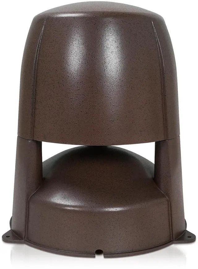 Main image of 2-Way 8" High-Fidelity Weatherproof Passive Outdoor 360° Dispersion Speaker, 70V/100V/8-Ohm, Home & Commercial Installation for Garden, Yard, Deck, Brown (OMNI-82BR)