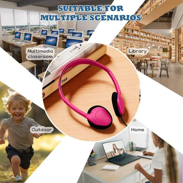Alt view image 6 of 7 - USB-C Headphones, 30-Pack, Multi Color | Bulk, Suitable for Classroom, School Children & Teenagers, Compatible with Pad & Smartphones