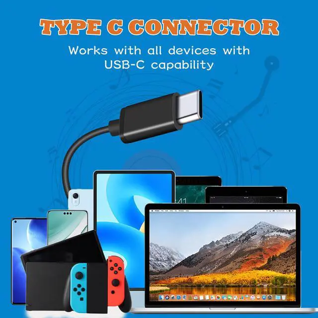 Alt view image 7 of 7 - USB-C Headphones, 30-Pack, Multi Color | Bulk, Suitable for Classroom, School Children & Teenagers, Compatible with Pad & Smartphones