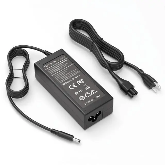 Main image of 65W 4.5mm Tip Laptop Charger Compatible with Dell Inspiron 14 15 16 | For Dell Inspiron 15 3511 3520 3530 3535 3540 5559 5568 2-in-1, 16 5620 5630 5640 7640, 14 5420 5430 5490 2-in-1 AC Adapter