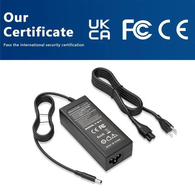 Alt view image 5 of 7 - 65W 4.5mm Tip Laptop Charger Compatible with Dell Inspiron 14 15 16 | For Dell Inspiron 15 3511 3520 3530 3535 3540 5559 5568 2-in-1, 16 5620 5630 5640 7640, 14 5420 5430 5490 2-in-1 AC Adapter