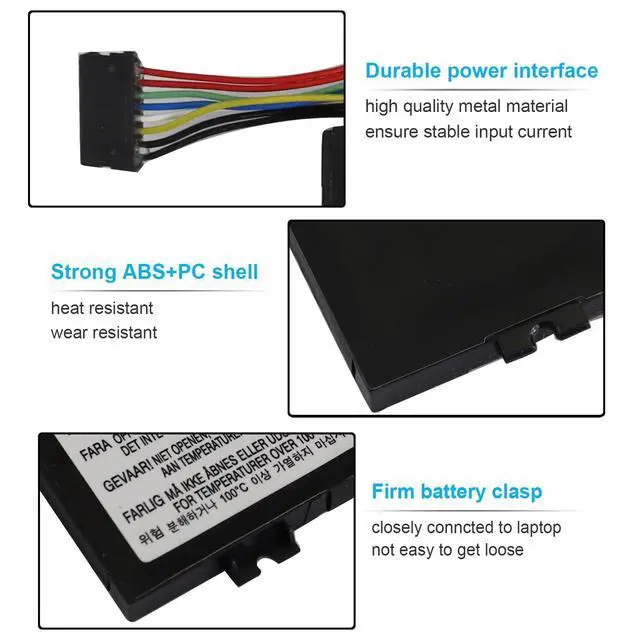 Alt view image 3 of 6 - 45Wh L17L3P51 01AV445 Laptop Battery for Lenovo ThinkPad E480 E490 E485 E495 E580 E585 E590 E595 E14 E15 SB10K97606 SB10K97607 SB10K97608 SB10K97609 01AV446 01AV447 01AV448 L17C3P51 L17M3P52 11.1V