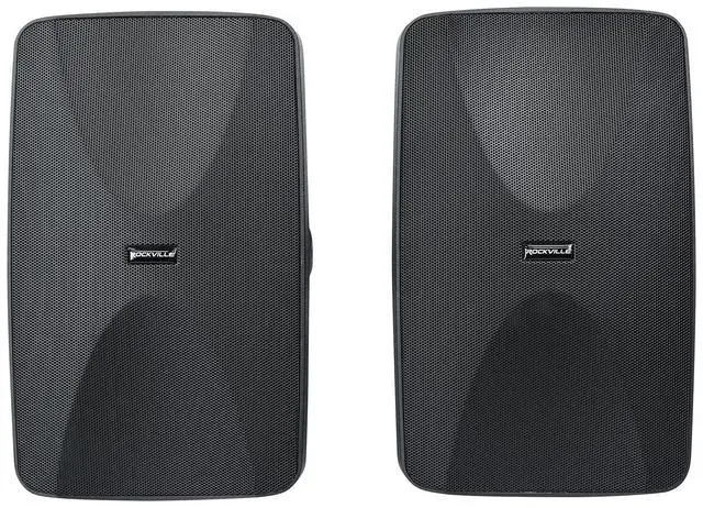 Alt view image 3 of 6 - WET-6525B 6.5" 70V Outdoor Wall Speakers in Black, 4-Pack | IPX55, 8 ohm 40W RMS, Adjustable Taps 30W/15W/7.5W/3.75W, 4-Way Swivel Mounts, Rustproof Aluminum Grills, Vented Enclosure