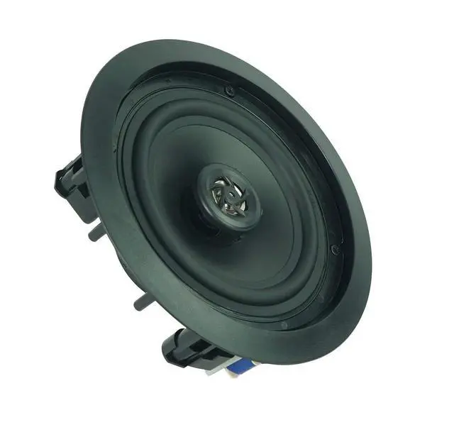 Alt view image 6 of 6 - CC65T Black 6.5" 70V Restaurant Ceiling Speakers, 4-Pack | Adjustable Tap 2.5W, 5W, 10W, 15W, 20W, 8 Ohm 40W, 2-Way Design, Aimable Tweeter, Paintable Grills, Commercial