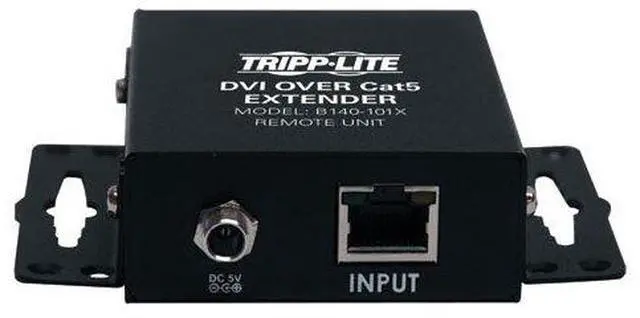 Alt view image 2 of 6 - DVI Over Cat5 / Cat6 Ethernet Cable Active Extender, Video Receiver and Transmitter, Extend up to 200 Feet / 60 Meters, 1920x1080 at 60Hz, (B140-101X)