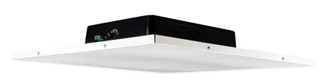 Alt view image 2 of 7 - DCS8T 8" 70V/100V 2x2 Drop Ceiling Tile Speaker, 2-Pack | Adjustable Tap 30W, 10W, 5W, 2.5W, 1.5W, 8 Ohm, Metal Grill, 105° Dispersion, 91dB Sensitivity, Commercial