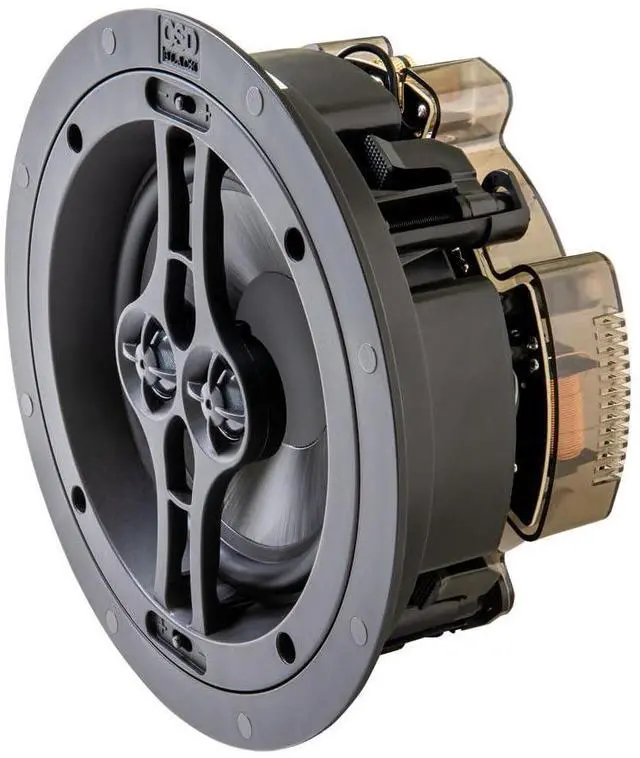 Main image of 6.5" Dual Voice Coil in-Ceiling Speaker Trimless Stereo Design, 120W Power, Easy Install for Kitchens, Closets, and Multi-Room Setups, Single BK-R62DT