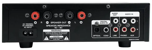 Alt view image 4 of 7 - BLUAMP 150 Bundle: Bluetooth Home Stereo Amplifier, (2) WET-5B 5.25" IPX55 40W RMS Commercial/Restaurant 70V or 8 Ohm Wall Mount Speaker, 3-Items