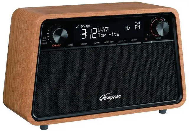 Alt view image 2 of 6 - HDR-19 HD Radio/AM/FM-RDS/Bluetooth/AUX Premium Wooden Cabinet Radio