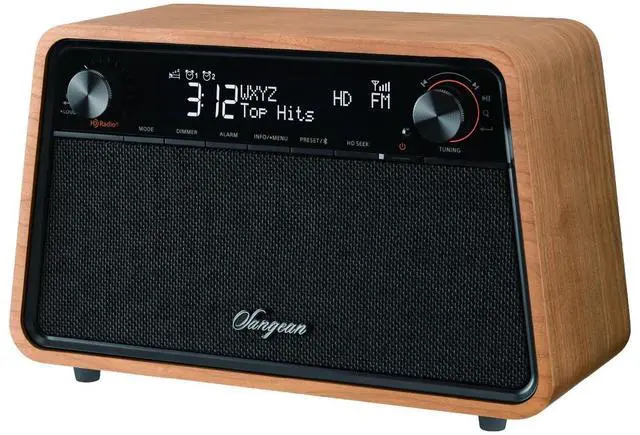Alt view image 3 of 6 - HDR-19 HD Radio/AM/FM-RDS/Bluetooth/AUX Premium Wooden Cabinet Radio
