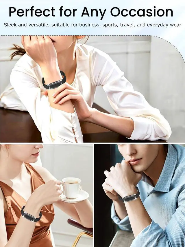 Alt view image 6 of 7 - Compatible with Google Fitbit Air Silicone Sport Band with 4 Spare Spring Bars,Durable Strap,Soft Breathable Wristband Replacement Compatible with Fitness,Hiking,Running,Everyday Wear