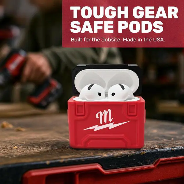 Alt view image 4 of 7 - AirPod 4 Case for Milwaukee Packout Durable Toolbox Design - Made in USA