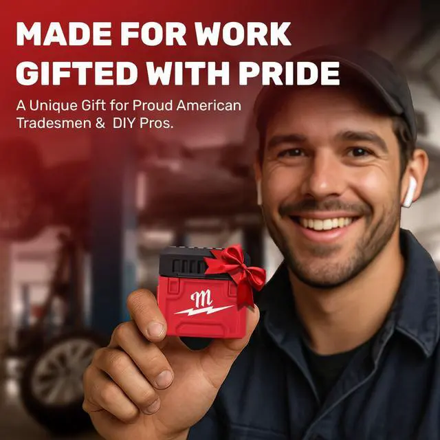 Alt view image 7 of 7 - AirPod 4 Case for Milwaukee Packout Durable Toolbox Design - Made in USA