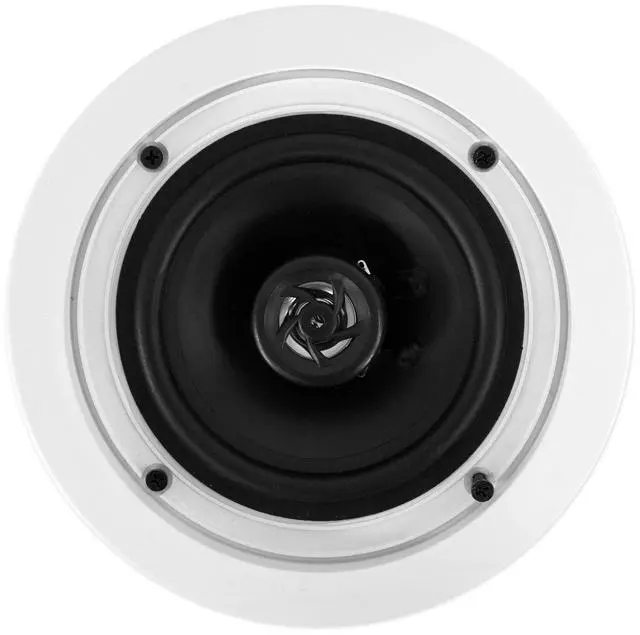 Alt view image 4 of 6 - CC525T White 5.25" 70V 40W RMS Ceiling Speaker 8-Pack | Commercial, Adjustable Tap 2.5W-20W, 2-Way, 8 Ohm Compatible, Swivel Tweeter, Paintable Grills, In-Ceiling, For Restaurants