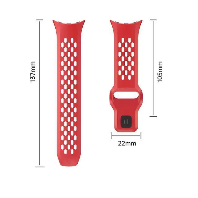 Alt view image 7 of 7 - 3 Packs Fit for Google pixel watch 3 45mm Silicone Watch Band for Women Men,Waterproof Breathable Wristband Adjustable Replacement Watch Straps Compatible with Pixel Watch 4 45mm