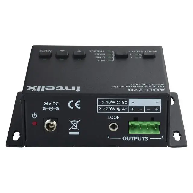 Alt view image 3 of 4 - 2 INPUT AUDIO AMPLIFIER, 2x20W (4 OHM) AUD-220