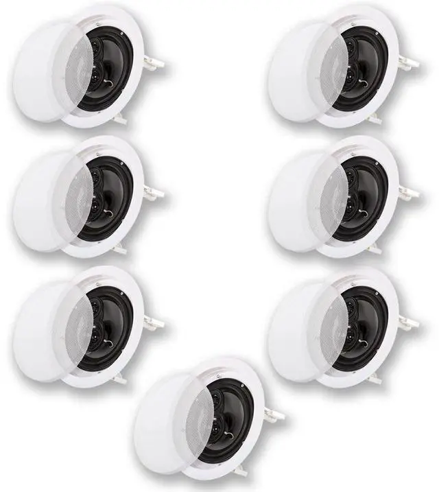 Main image of Acoustic Audio CS-IC83 In Ceiling 8" Home Theater 7 Speaker Set 3 Way 2450 Watt CS-IC83-7S