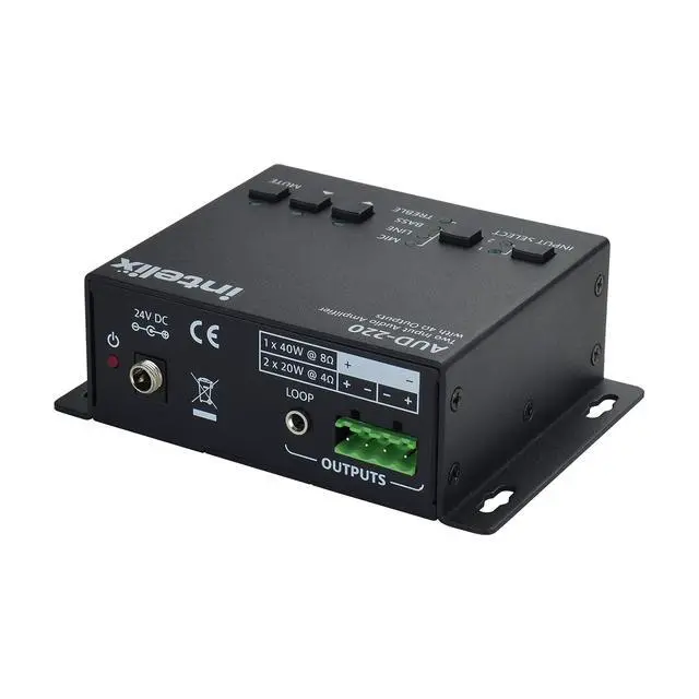 Alt view image 4 of 4 - 2 INPUT AUDIO AMPLIFIER, 2x20W (4 OHM) AUD-220