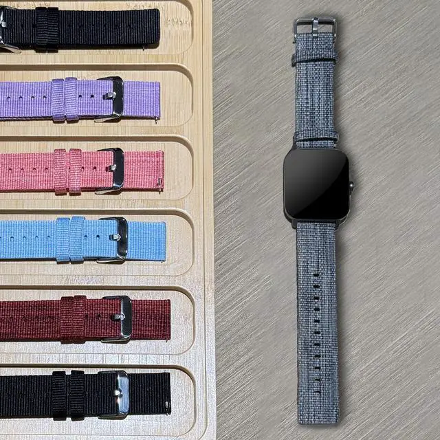 Alt view image 2 of 6 - Compatible with Garmin Bounce 2 Band, Quick Release Breathable Nylon Woven Fabric Replacement Accessory Strap Compatible with Garmin Bounce 2, 1 Smart Watch