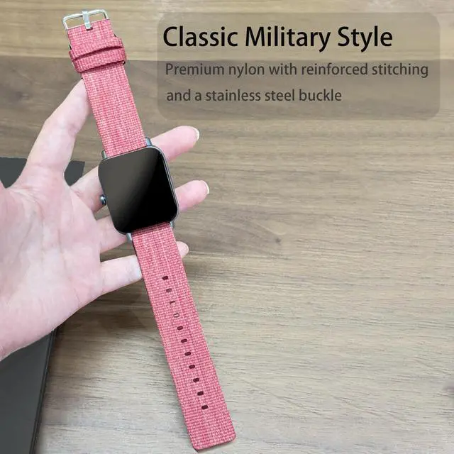 Alt view image 3 of 6 - Compatible with Garmin Bounce 2 Band, Quick Release Breathable Nylon Woven Fabric Replacement Accessory Strap Compatible with Garmin Bounce 2, 1 Smart Watch
