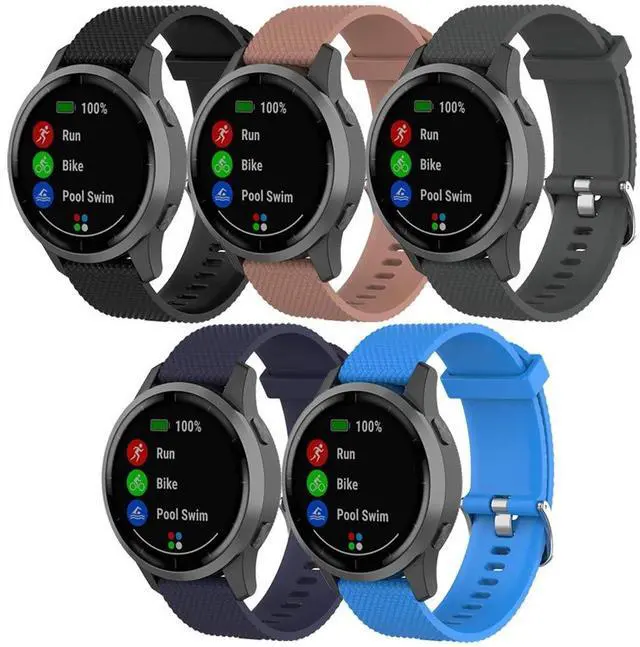 Main image of Band for Garmin Vivoactive 4, Soft Silicone Replacement Watch Band for Garmin Vivoactive 4/ Venu 2 (No Tracker, Replacement Bands Only)