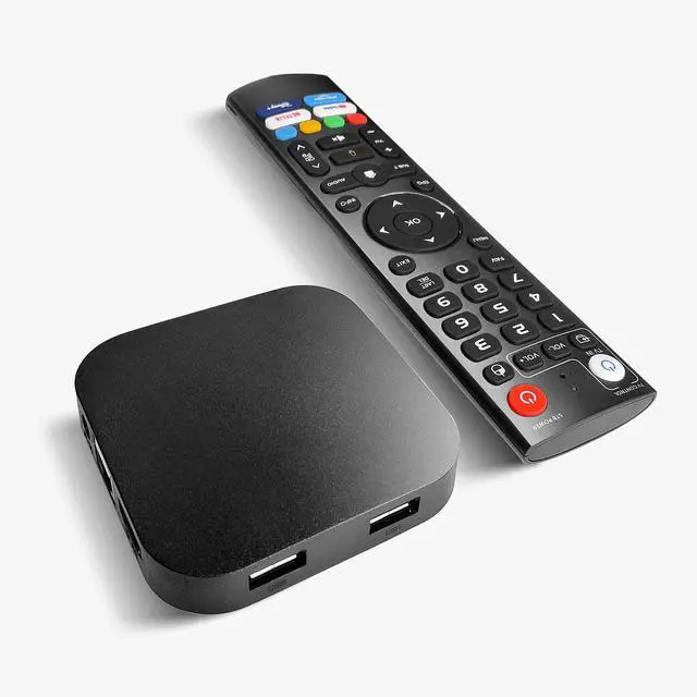 Alt view image 2 of 7 - 4K HDR Box Android 14.0 with Amlogic S905Y4, 4GB/ 32GB (Q8) | 2026 Android TV Box Dual WiFi 2.4G/5GBT5.0, USB 2.0 *2100M Ethernet,4K HDR Smart TV Box with BT Voice Remote IR Learning