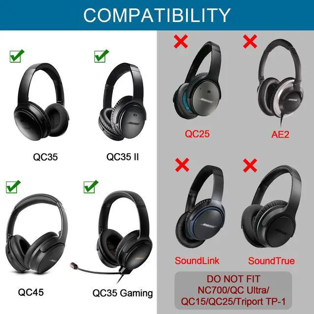 Alt view image 2 of 7 - Headband Pad Kit Replacement for Bose QC35 & QuietComfort 35 II (QC35 ii) QC45 QuietComfort 45 Headphones, Easy to Install DIY Headphones Headband Repair Tools (Silver)