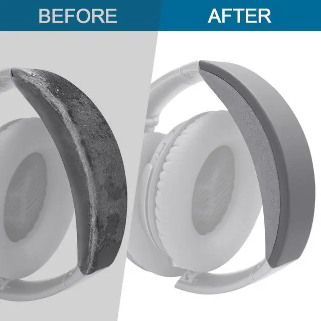 Alt view image 5 of 7 - Headband Pad Kit Replacement for Bose QC35 & QuietComfort 35 II (QC35 ii) QC45 QuietComfort 45 Headphones, Easy to Install DIY Headphones Headband Repair Tools (Silver)