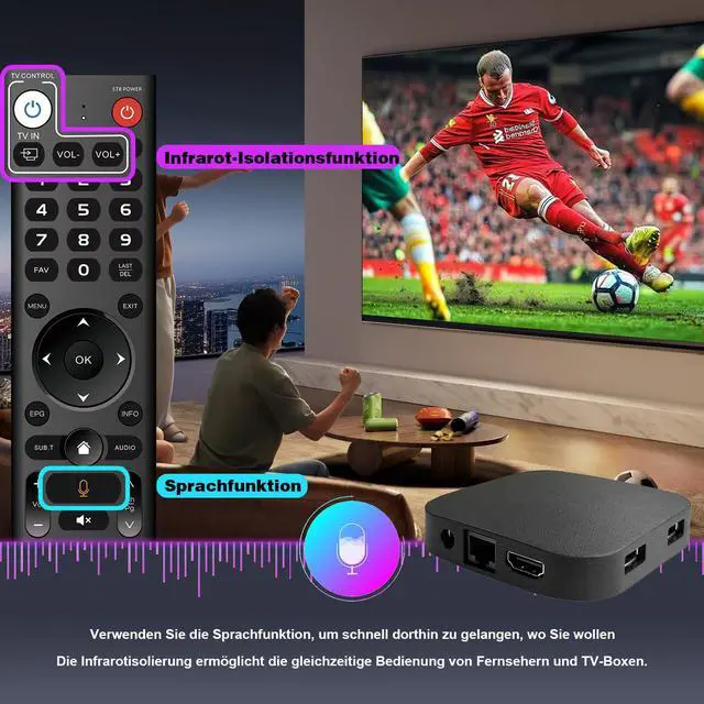 Alt view image 6 of 7 - 4K HDR Box Android 14.0 with Amlogic S905Y4, 4GB/ 32GB (Q8) | 2026 Android TV Box Dual WiFi 2.4G/5GBT5.0, USB 2.0 *2100M Ethernet,4K HDR Smart TV Box with BT Voice Remote IR Learning