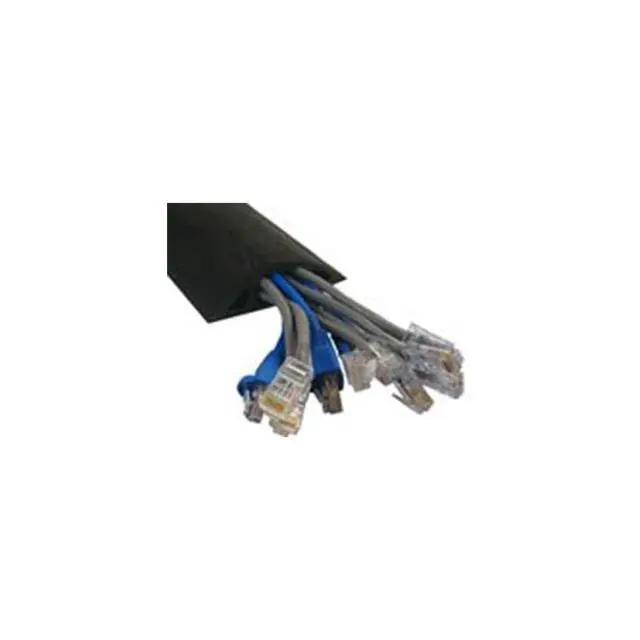 Alt view image 5 of 5 - D-22 Rubber Duct Cord Cover 1x5/8 Inch Channel Flexible Wire Protector - 5 Feet (Gray)