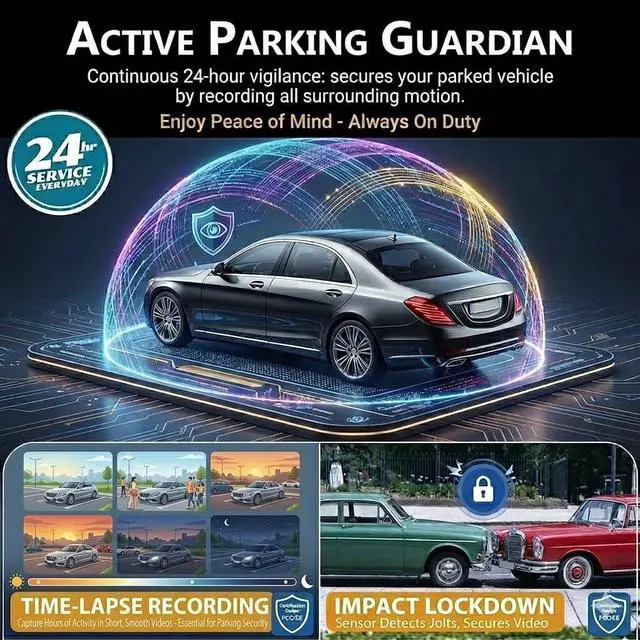 Alt view image 7 of 7 - 4K Dash Cam Front and Rear, STARVIS 2 Sensor, Free 32GB Card & Hardwire Kit Included, 5G WiFi 20MB/s Fast Download, Dash Camera for Cars with GPS, WDR Night Vision, 170° Wide Angle, 24H Parking Mode