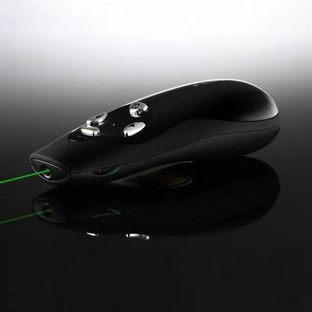 Alt view image 2 of 2 - Wireless Presenter Pro with Green Laser, Class 2, 150 Ft Range, Black