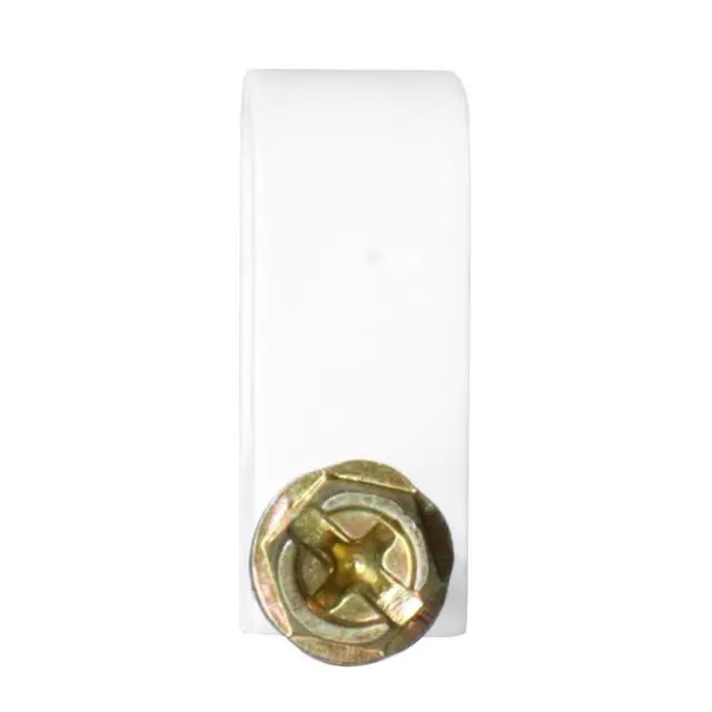 Alt view image 3 of 5 - Dual Cable Flexible Screw Clips (Pack of 100 / White)