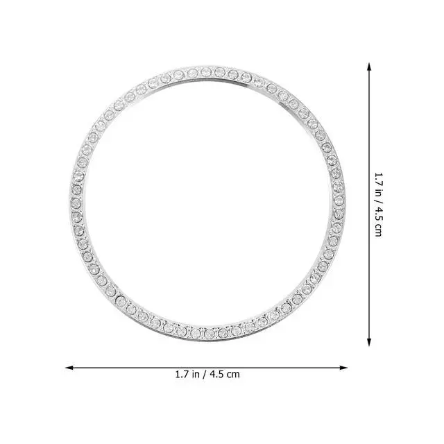 Alt view image 5 of 7 - Compatible for Samsung Watch 3 Watch Bezel Diamond Adhesive Bezel Ring Cover Anti Scratch Protection Cover Accessory 45mm 41mm