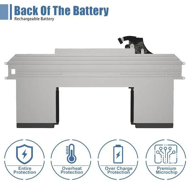 Alt view image 4 of 5 - A1965 Laptop Battery Replacement for MacBook Air 13" Retina (2018 2019, Early 2020) EMC 3184 3302 MRE82 MRE92 MVFH2 MWTJ2 MVH22 MacBookAir8,1 8,2 9,1 Series A1932 A2179 11.4 V 55 Wh 4800 mAh
