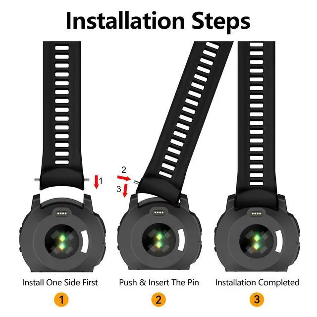 Alt view image 4 of 7 - Watch Bands Compatible with Instinct 3 Amoled/Solar 50mm