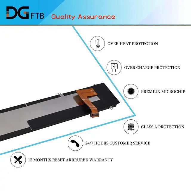 Alt view image 5 of 7 - RC30-0248 Laptop Battery Replacement for Razer Blade 15 Advanced 2018 2019 | 2020 2021 RTX RZ09-02386E92 RZ09-02385 RZ09-02386 RZ09-02886 RZ09-02887 RZ09-02888 RZ09-0301 RZ09-0313 (15.4V 80Wh)