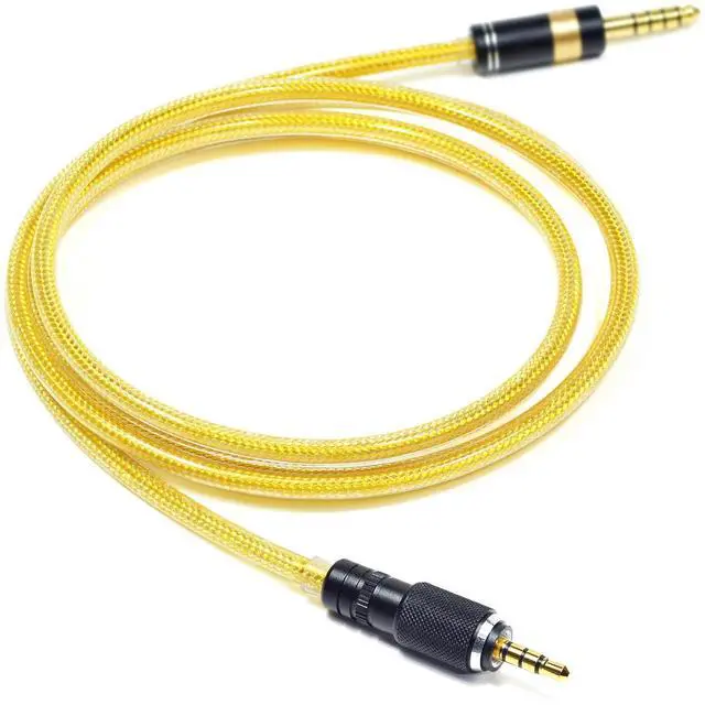 Main image of 6N OFC Silver-Plated with Metal Shielding Layer 4.4mm 3.5mm Headphone Upgrade Cable for Sony MDR-MV1 MDR-M1 MDR-M1ST (4.4mm Plug)