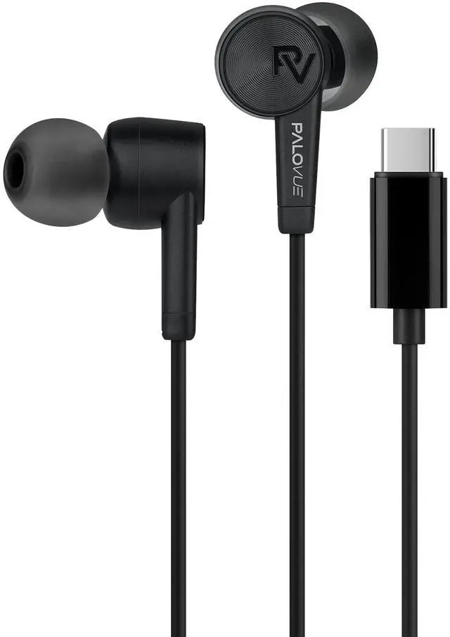 Main image of USB Type C Headphones in Ear Earphones Earbuds for Galaxy S26 | Sound & Noise Isolation with Mic and Vulume Control for Galaxy S25/S24/S23/Galaxy Note 10, iPhone 17/16/15, Black
